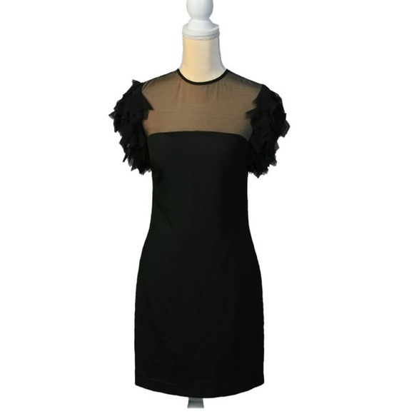 Miss Sixty Dresses & Skirts - NWT Sexy Fringe-Sleeve little Black Dress Size 2